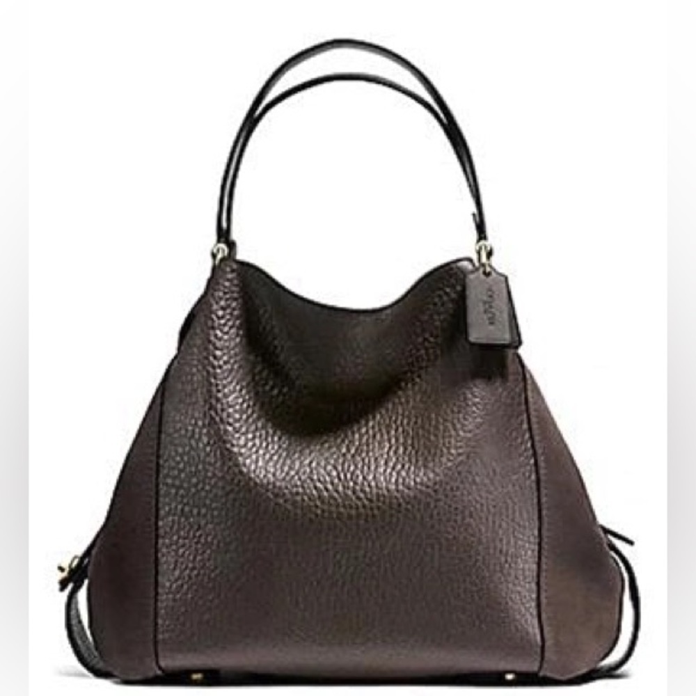 Coach Dark Brown Leather Tote Bag